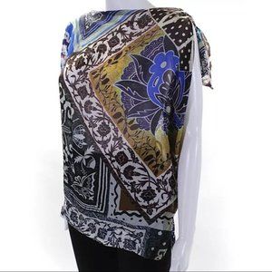 FUZZI silk blouse. Size 6.